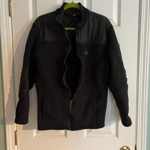 Spyder Men’s Zip Up Core Sweater.  Black. Size L.
